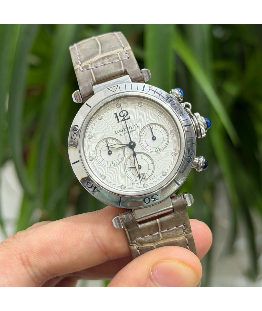 CARTIER Белые металлические часы, фото 3