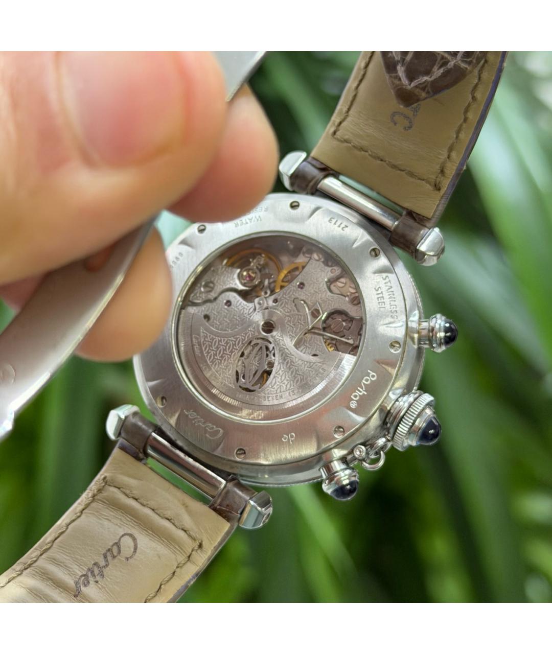 CARTIER Белые металлические часы, фото 8