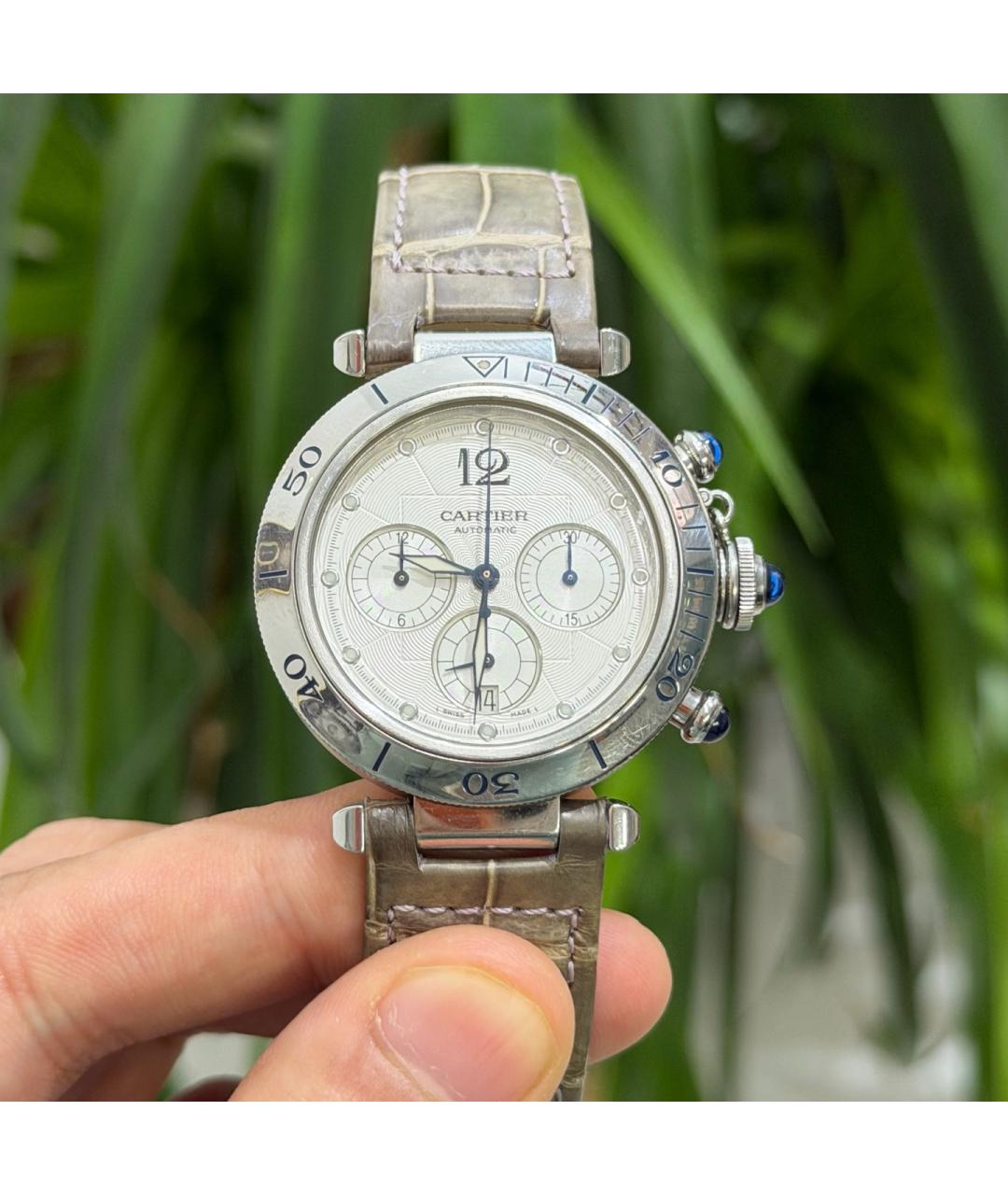CARTIER Белые металлические часы, фото 9