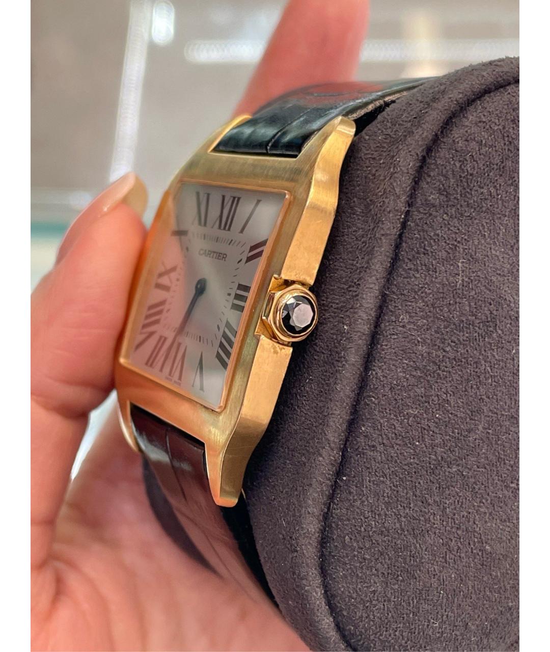 CARTIER Белые часы из розового золота, фото 4