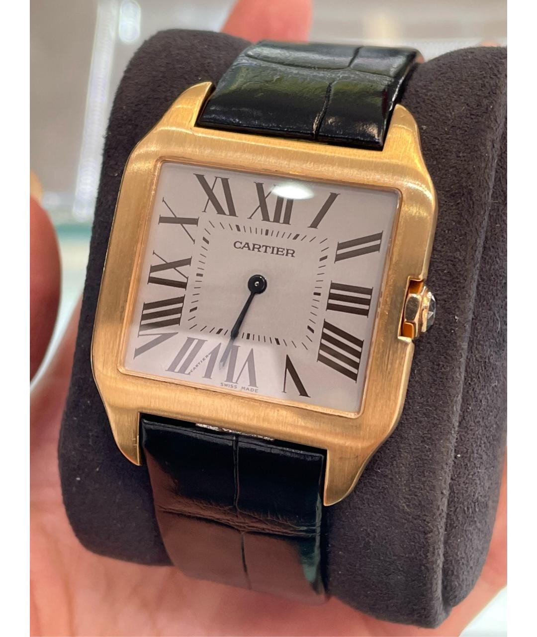 CARTIER Белые часы из розового золота, фото 3