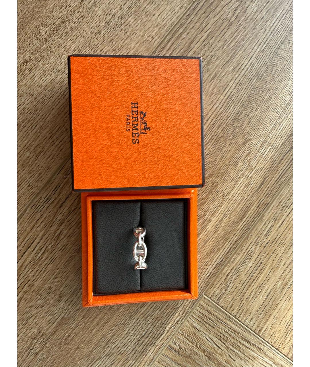 HERMES Серебряное серебряное кольцо, фото 2