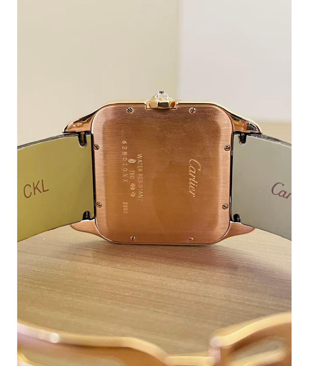 CARTIER Белые часы из розового золота, фото 6