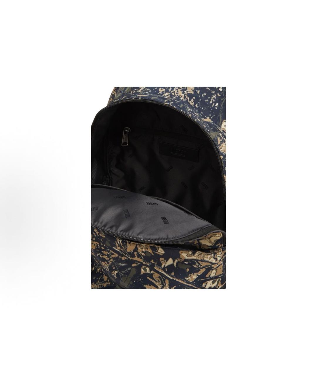 DIESEL Хаки тканевый рюкзак, фото 5