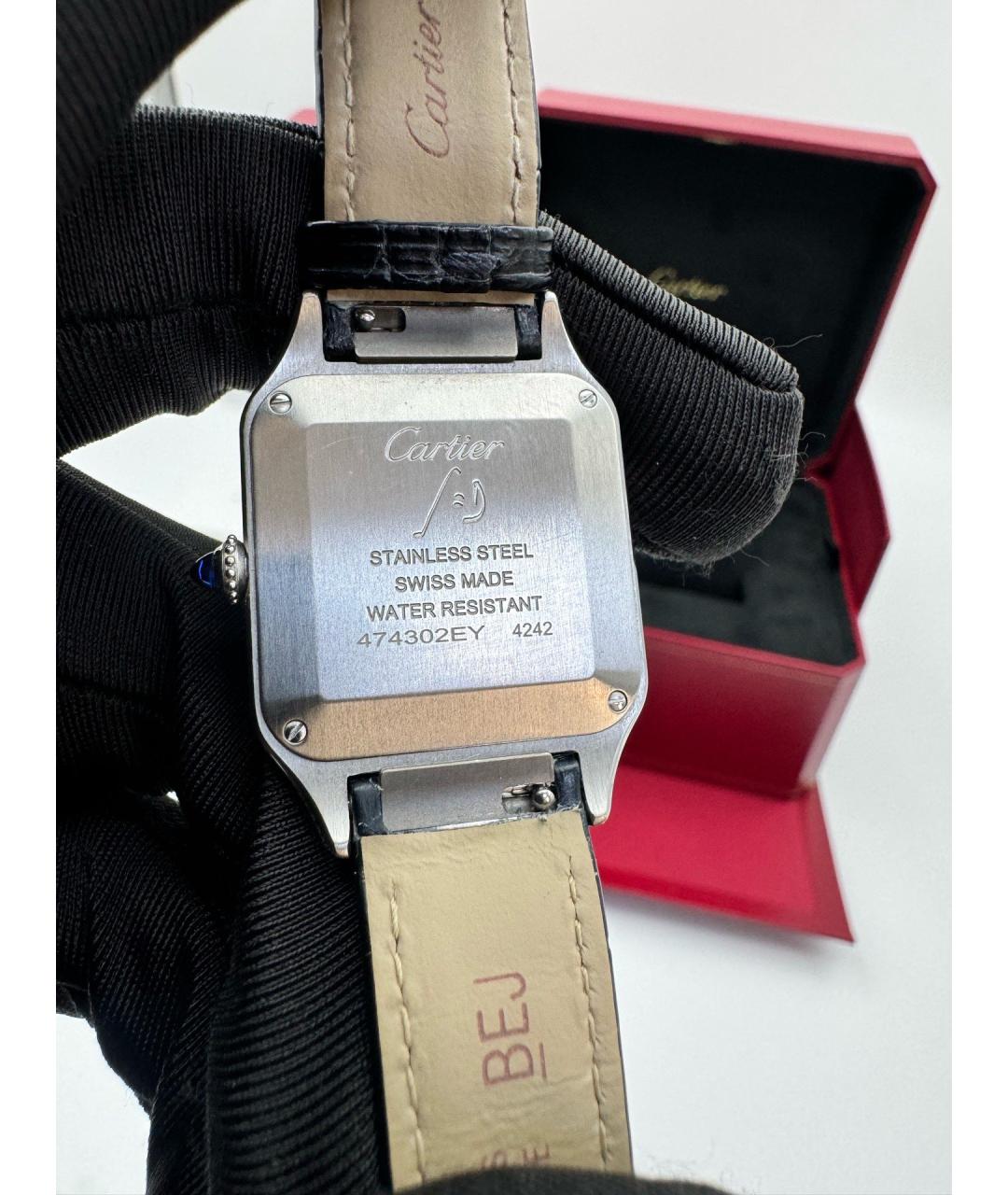 CARTIER Белые металлические часы, фото 4