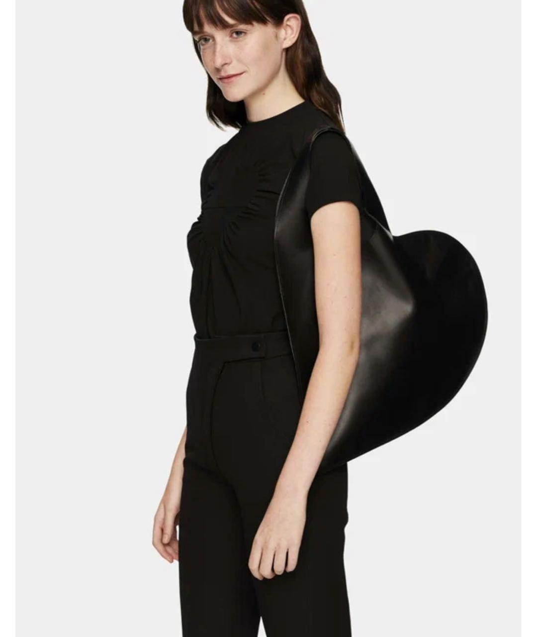 COPERNI Черная кожаная сумка тоут, фото 6