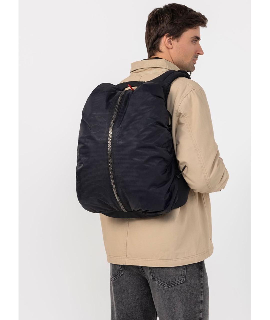 DIESEL Черный тканевый рюкзак, фото 4