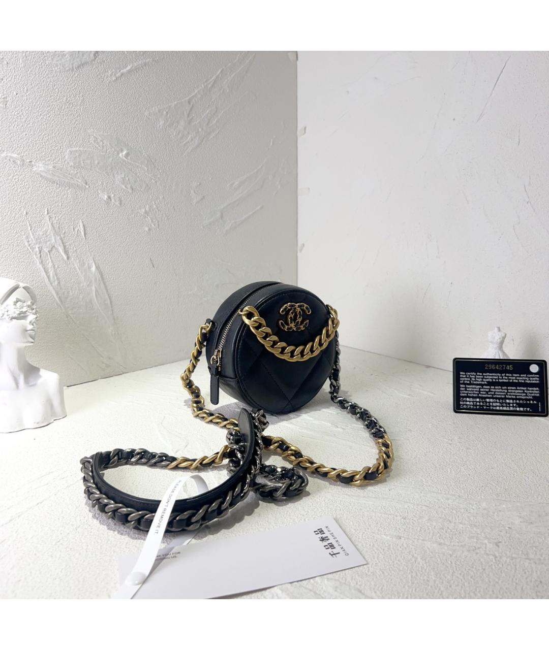 CHANEL Черная кожаная сумка через плечо, фото 3