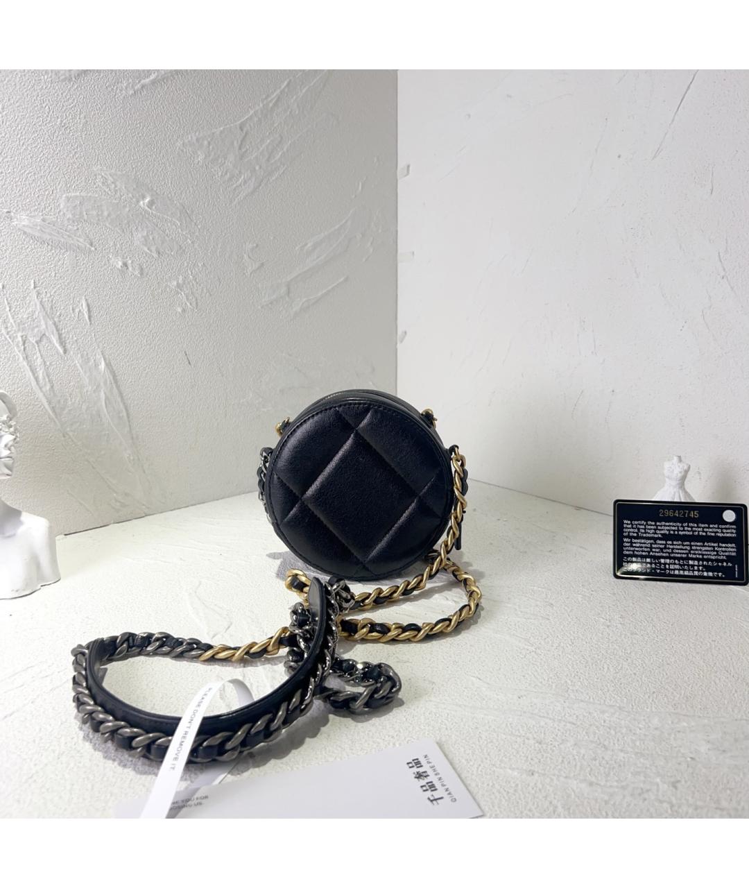 CHANEL Черная кожаная сумка через плечо, фото 4