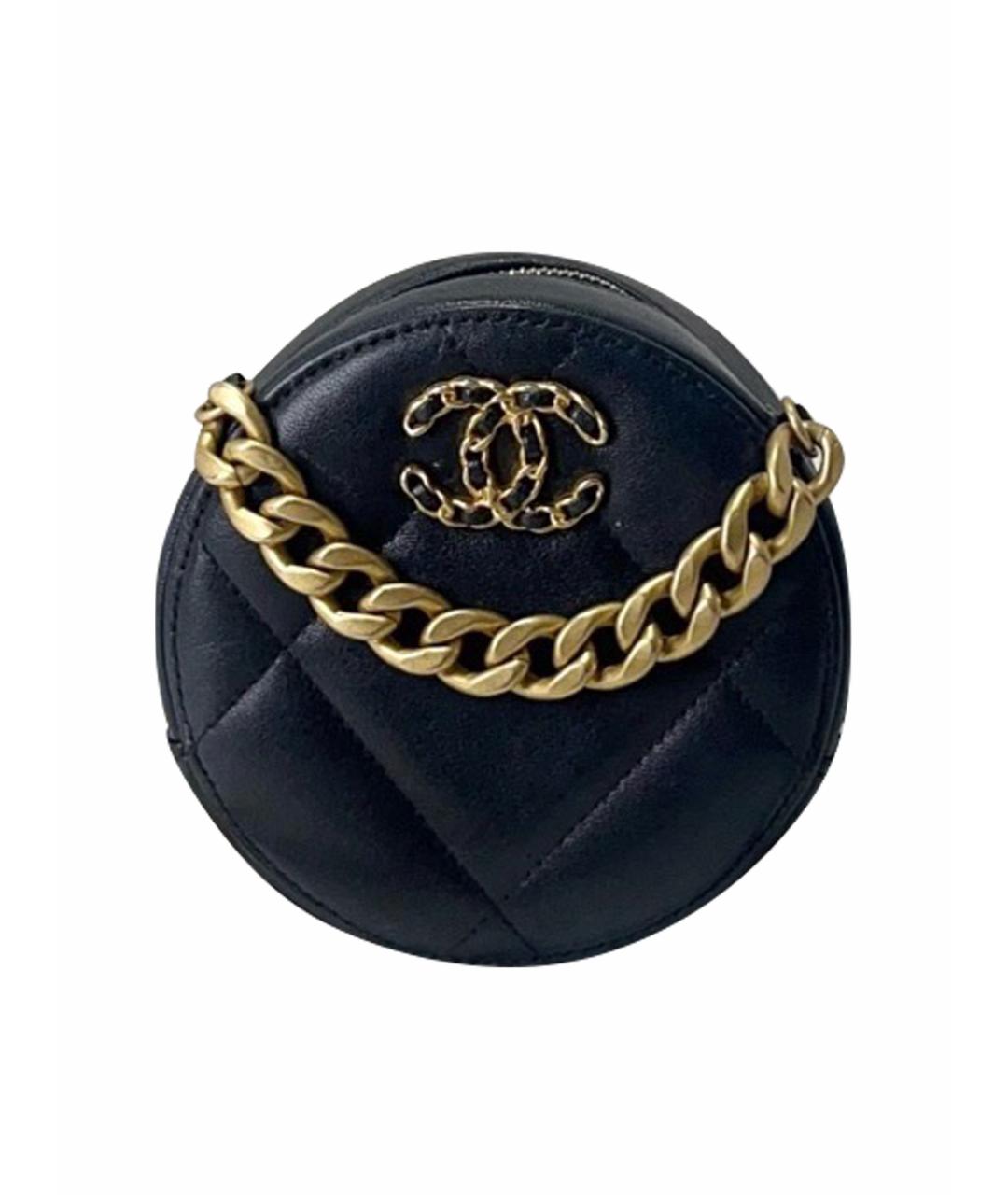 CHANEL Черная кожаная сумка через плечо, фото 1