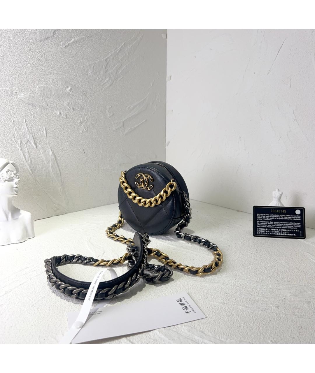 CHANEL Черная кожаная сумка через плечо, фото 2