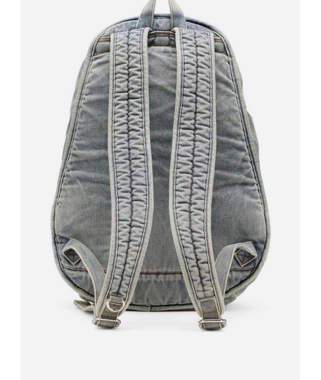 DIESEL Голубой деним рюкзак, фото 3