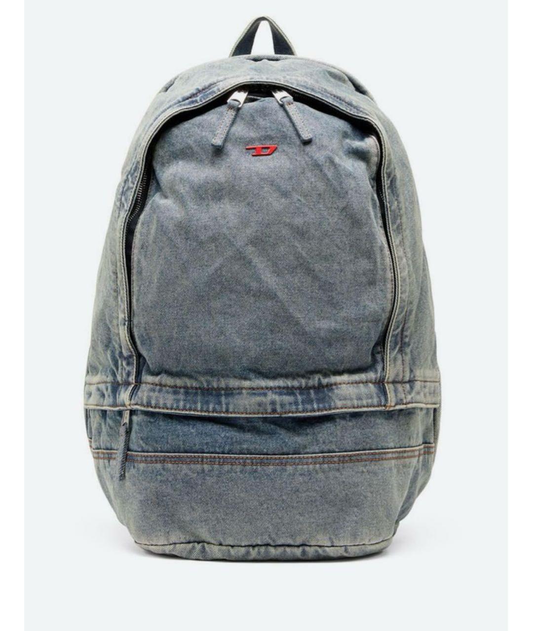 DIESEL Голубой деним рюкзак, фото 6