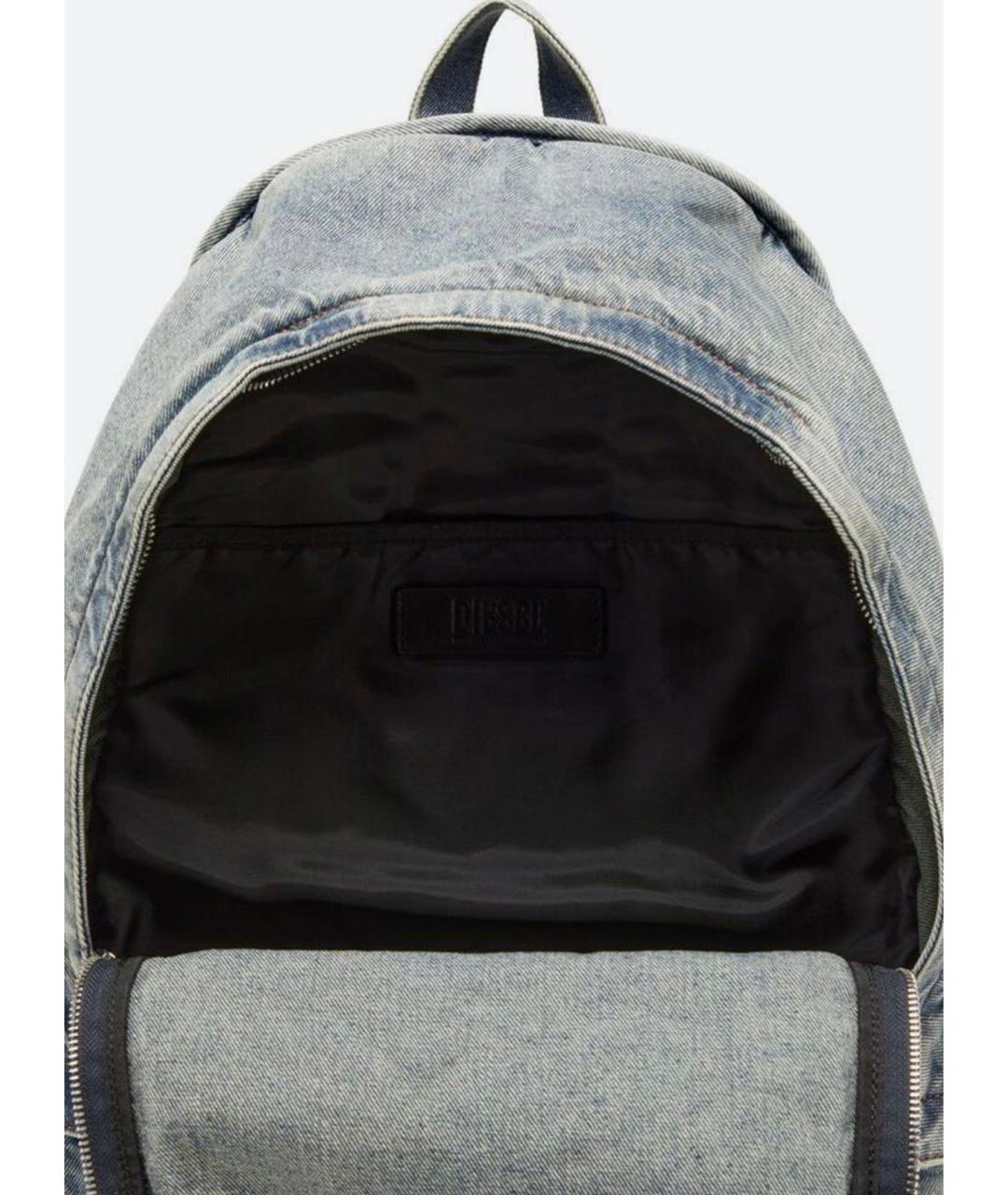 DIESEL Голубой деним рюкзак, фото 2