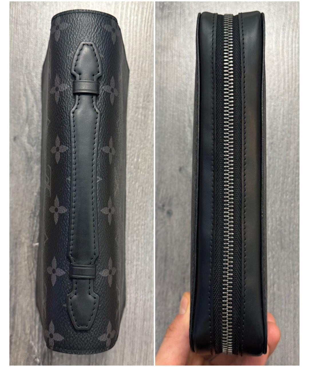 LOUIS VUITTON Черная барсетка, фото 3