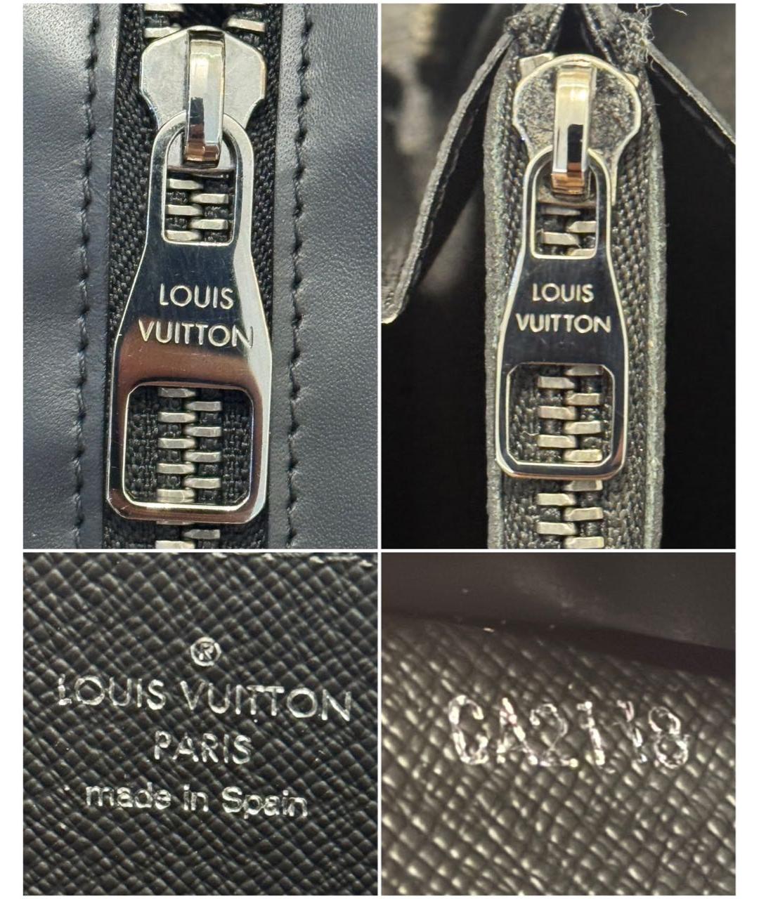 LOUIS VUITTON Черная барсетка, фото 6