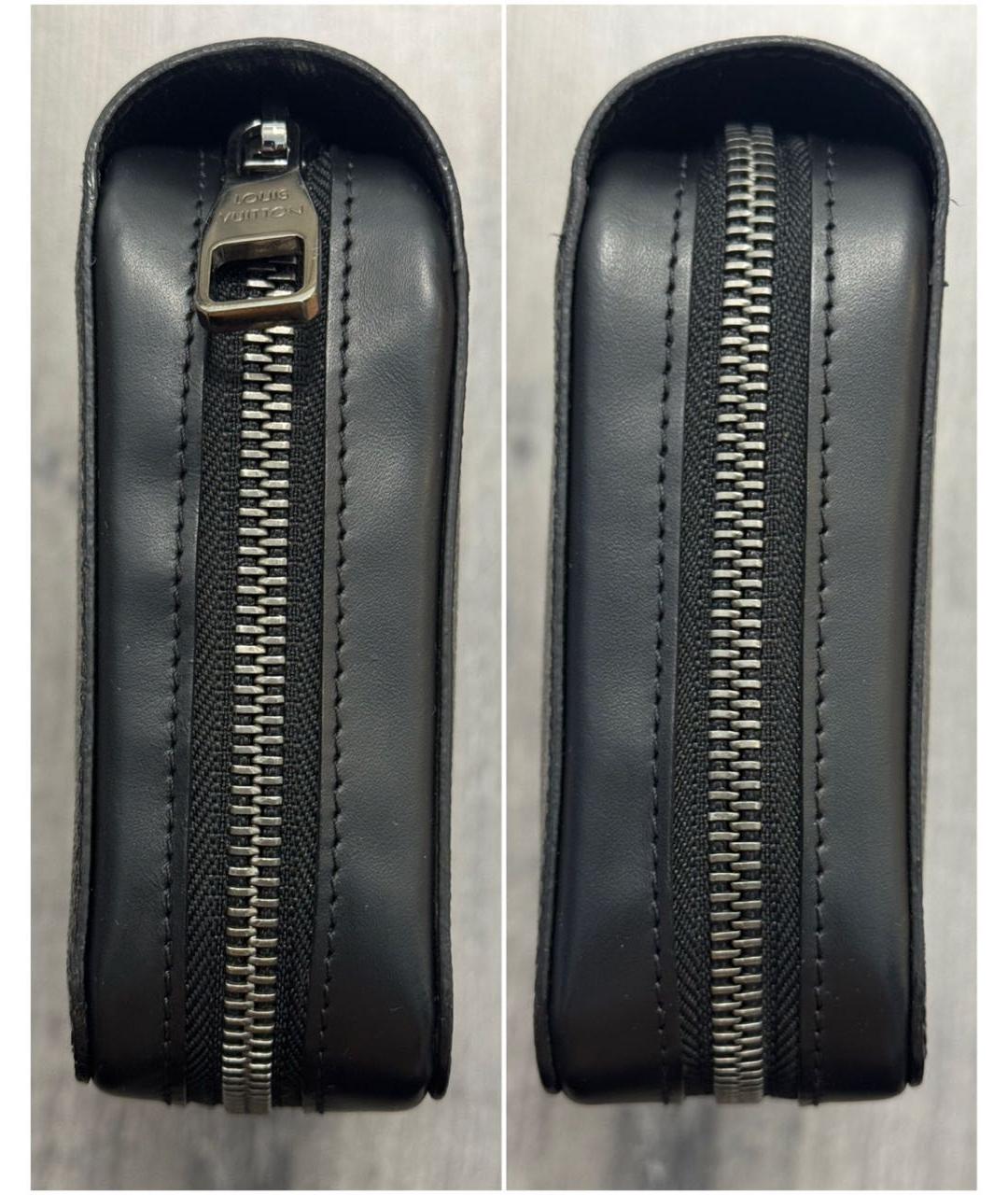 LOUIS VUITTON Черная барсетка, фото 4