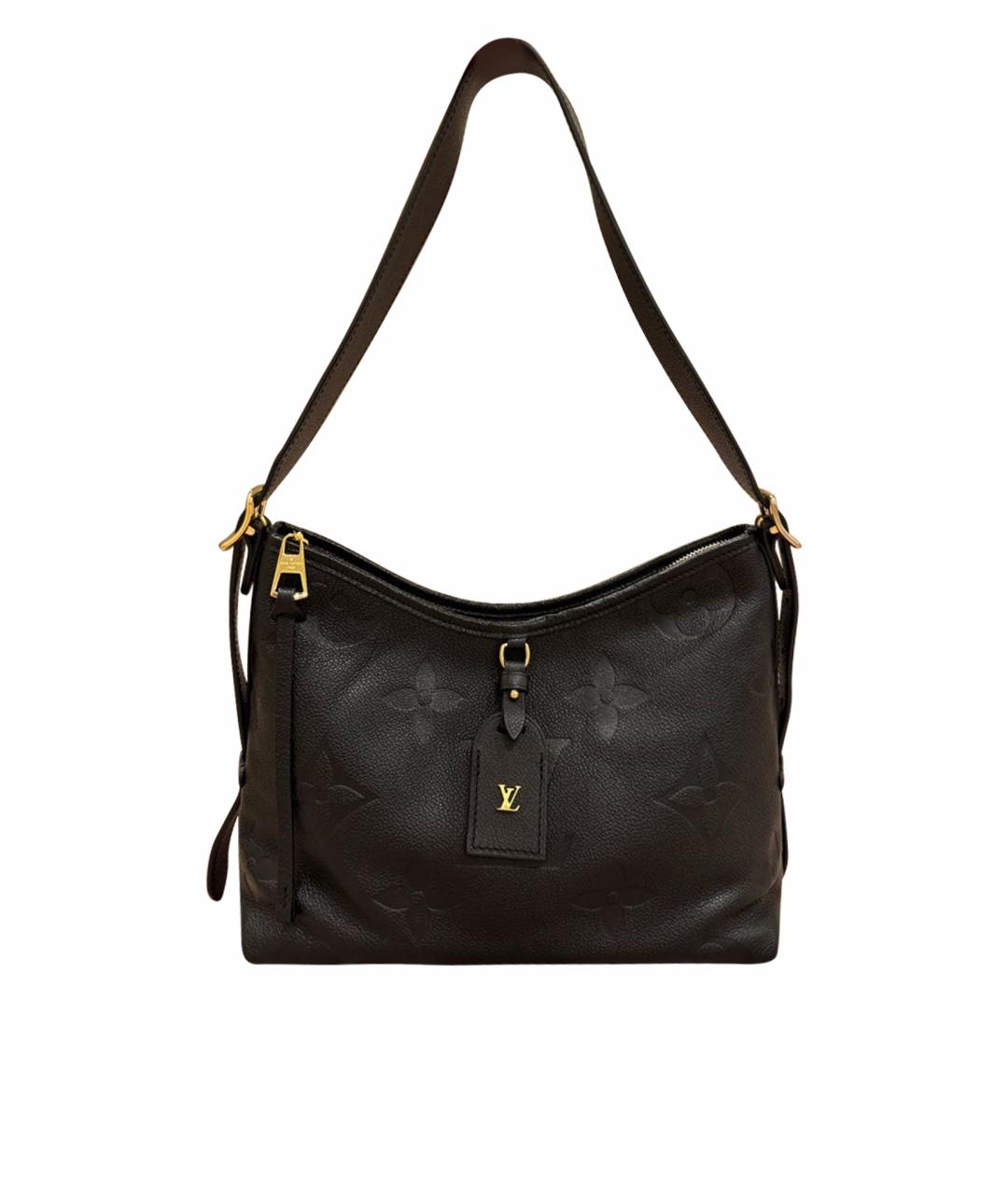 LOUIS VUITTON Черная кожаная сумка через плечо, фото 1