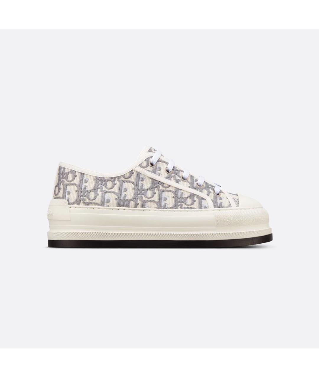 CHRISTIAN DIOR Серые текстильные кеды, фото 8