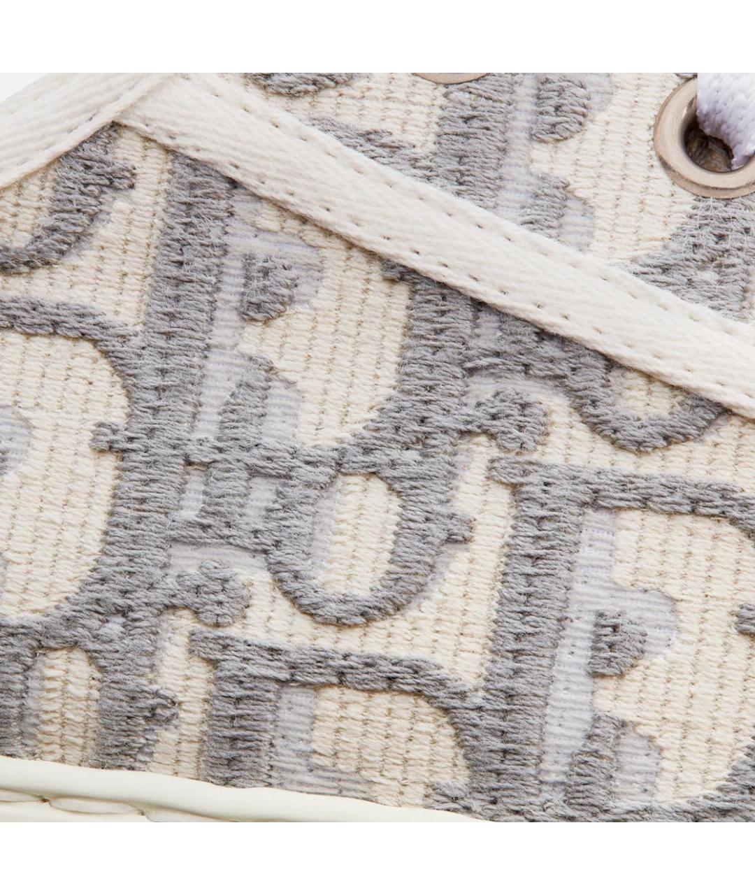 CHRISTIAN DIOR Серые текстильные кеды, фото 5