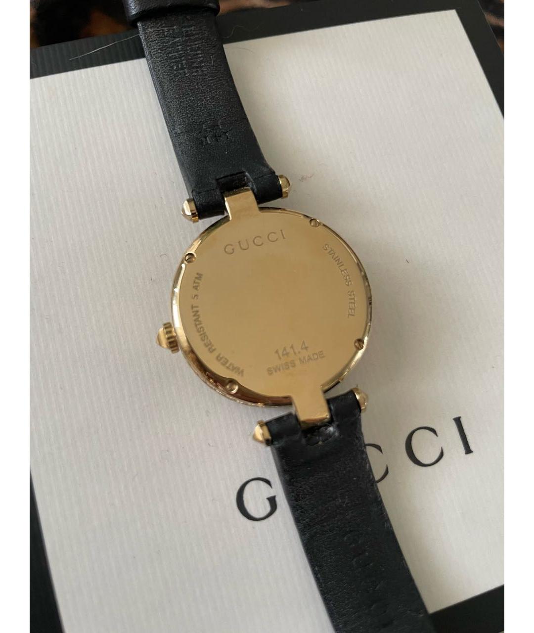 GUCCI Черные стальные часы, фото 3