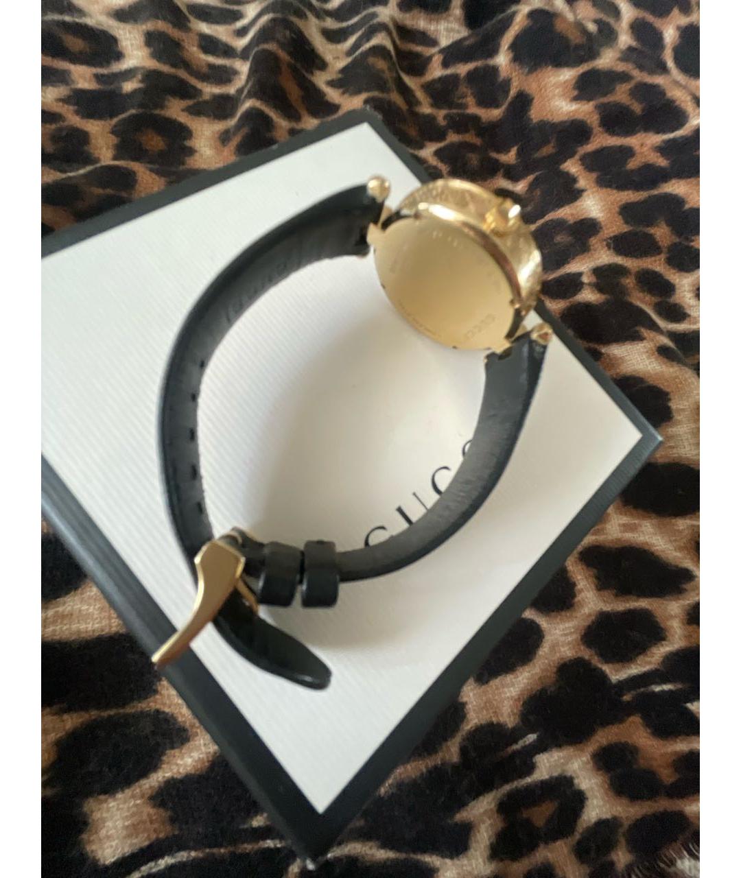 GUCCI Черные стальные часы, фото 4