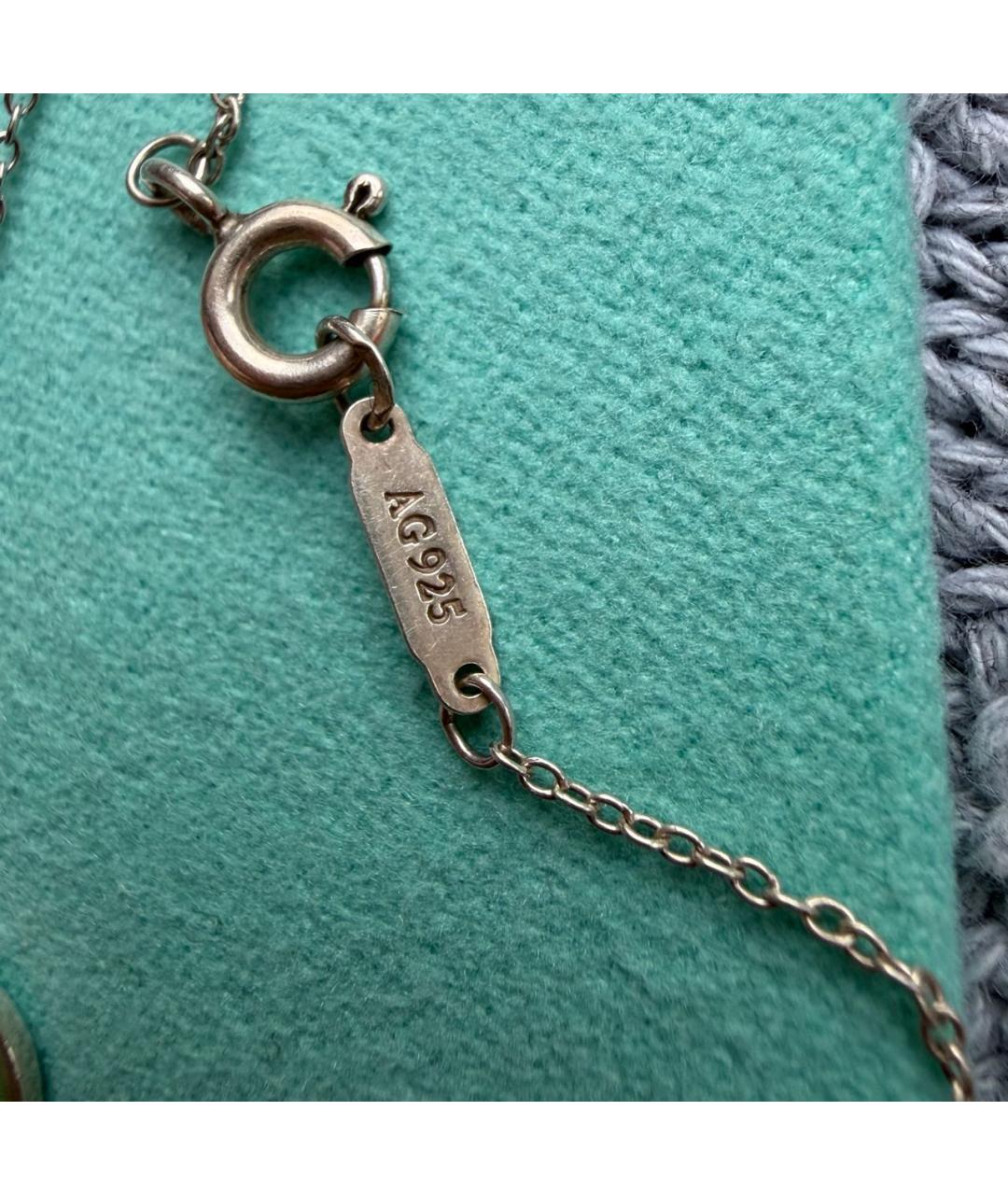 TIFFANY&CO Бирюзовая серебряная подвеска, фото 6