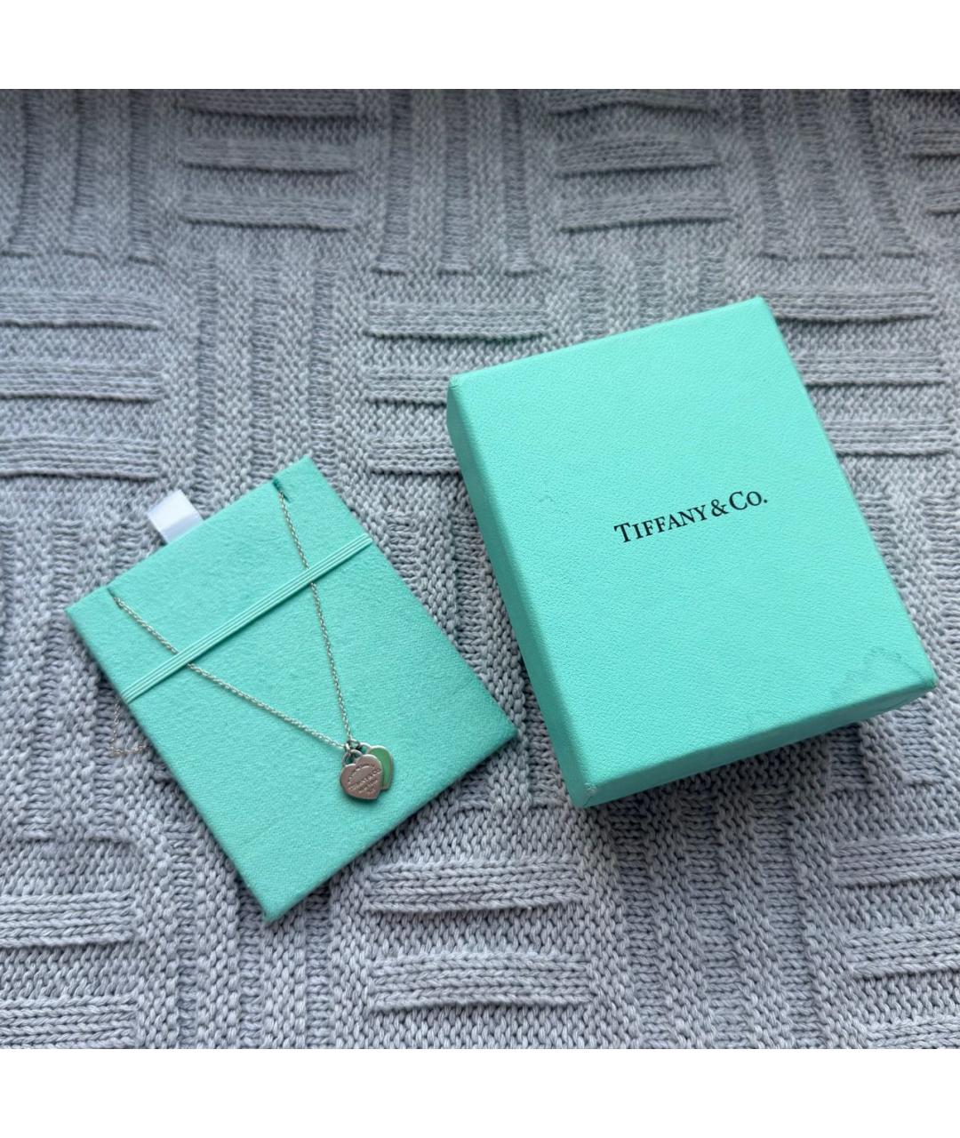 TIFFANY&CO Бирюзовая серебряная подвеска, фото 2