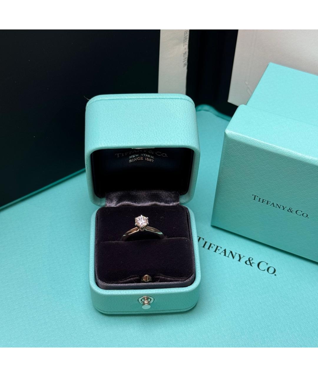 TIFFANY&CO Серебряное платиновое кольцо, фото 3