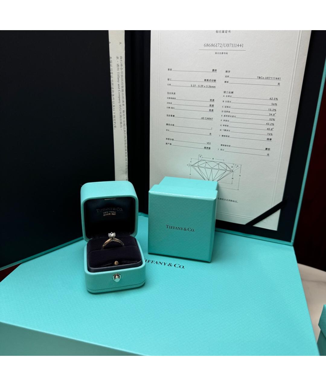 TIFFANY&CO Серебряное платиновое кольцо, фото 2