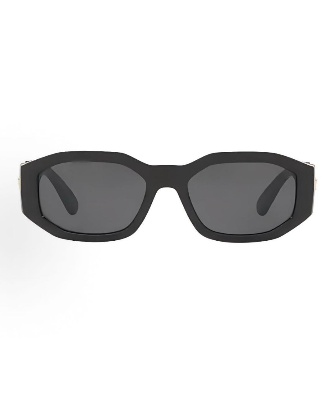 VERSACE Черные пластиковые солнцезащитные очки, фото 6