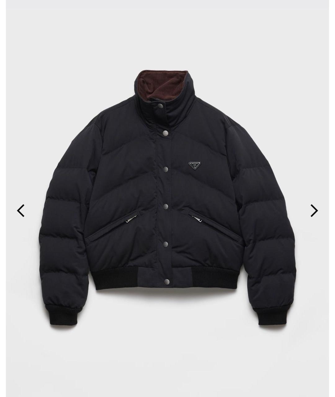 PRADA Черный полиамидовый пуховик, фото 6