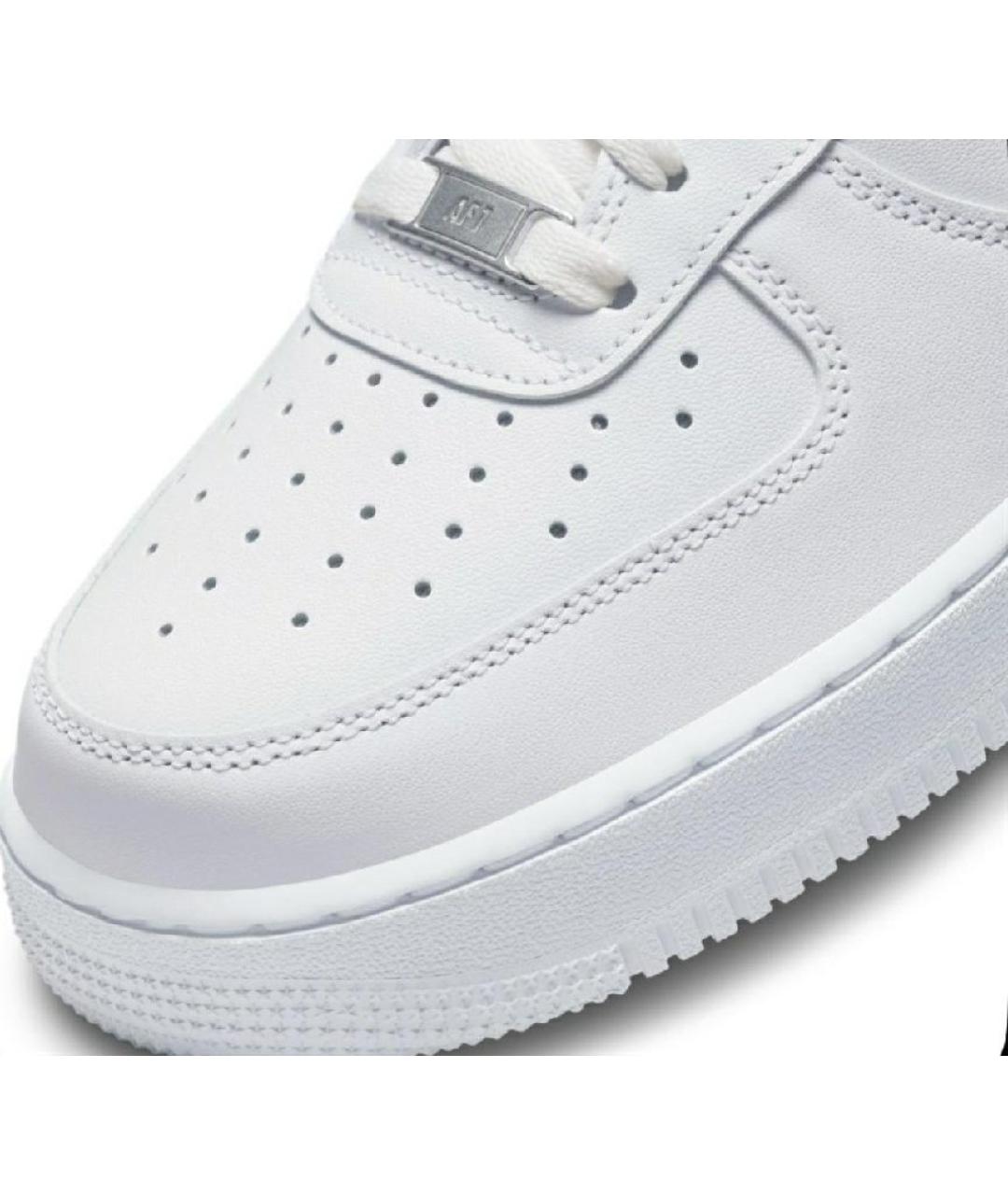 NIKE Белые кожаные низкие кроссовки / кеды, фото 3