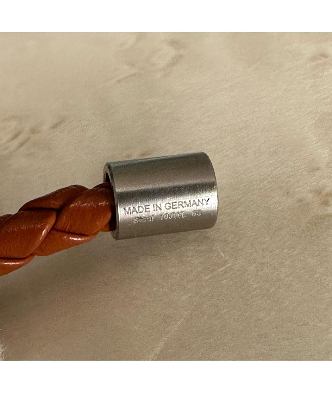 MONTBLANC Коричневый кожаный браслет, фото 6