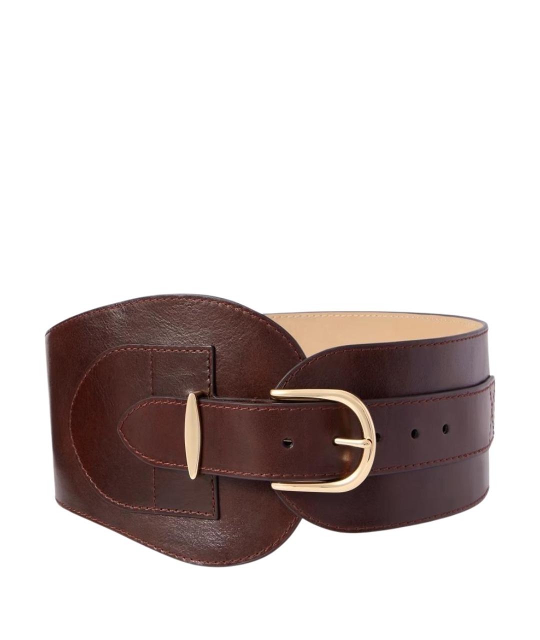 ZIMMERMANN Коричневый кожаный ремень, фото 1