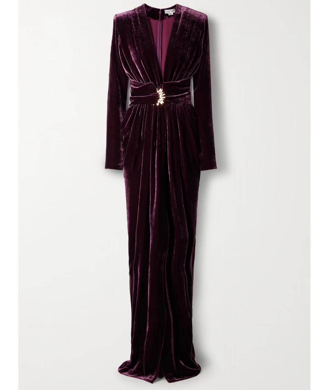 ZUHAIR MURAD Фиолетовое вискозное коктейльное платье, фото 5