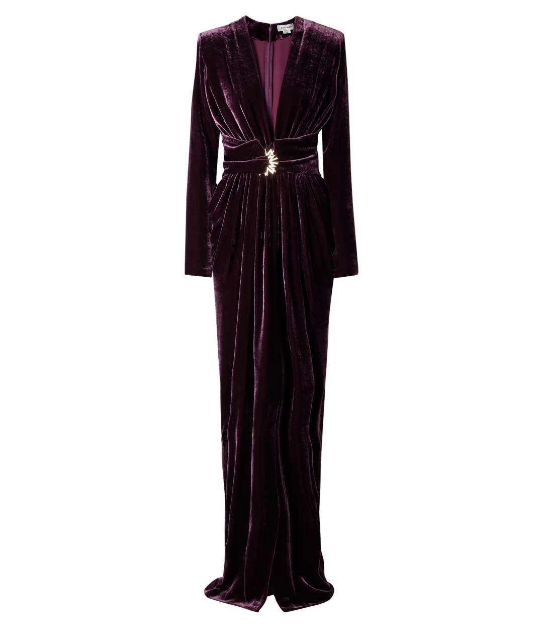 ZUHAIR MURAD Фиолетовое вискозное коктейльное платье, фото 1