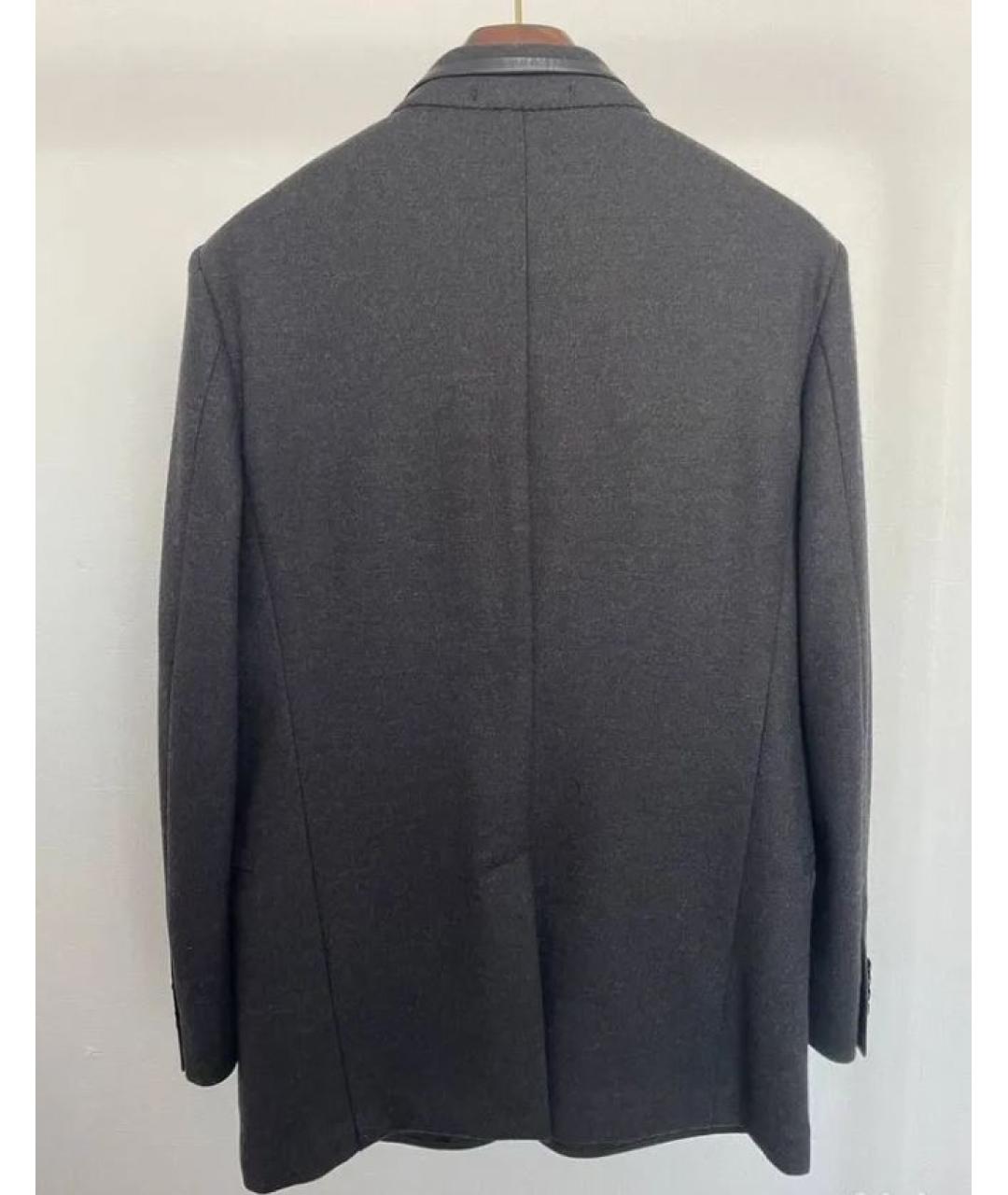 VALENTINO Серый шерстяной пиджак, фото 2