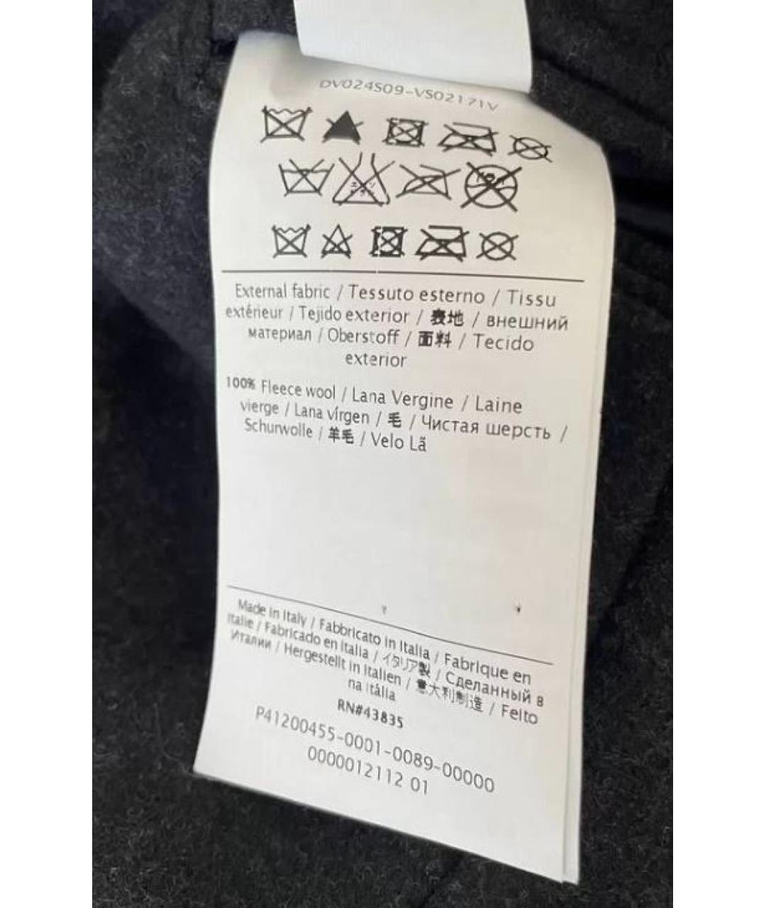 VALENTINO Серый шерстяной пиджак, фото 6