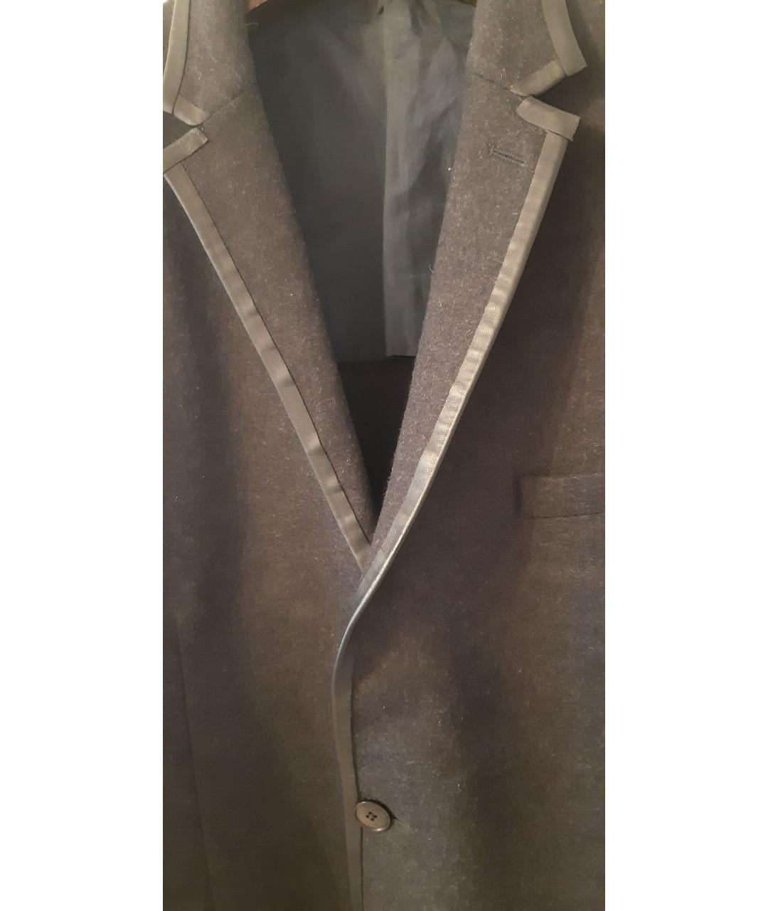 VALENTINO Серый шерстяной пиджак, фото 4