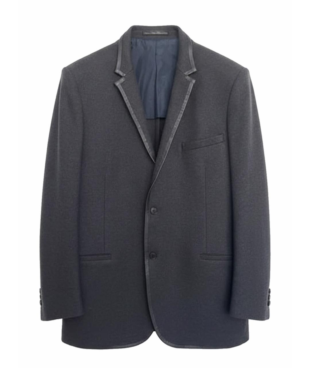 VALENTINO Серый шерстяной пиджак, фото 1