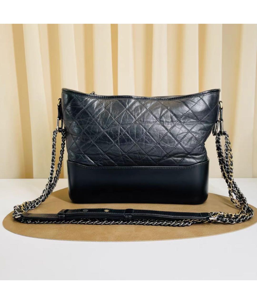 CHANEL Черная кожаная сумка через плечо, фото 3