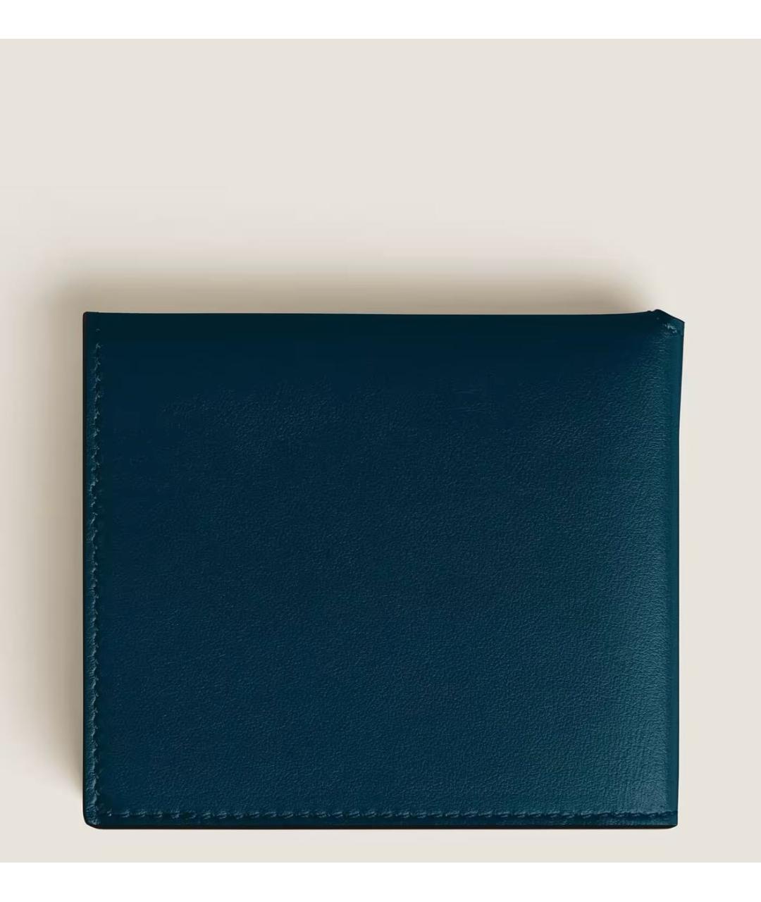 MONTBLANC Темно-синий кожаный кошелек, фото 2