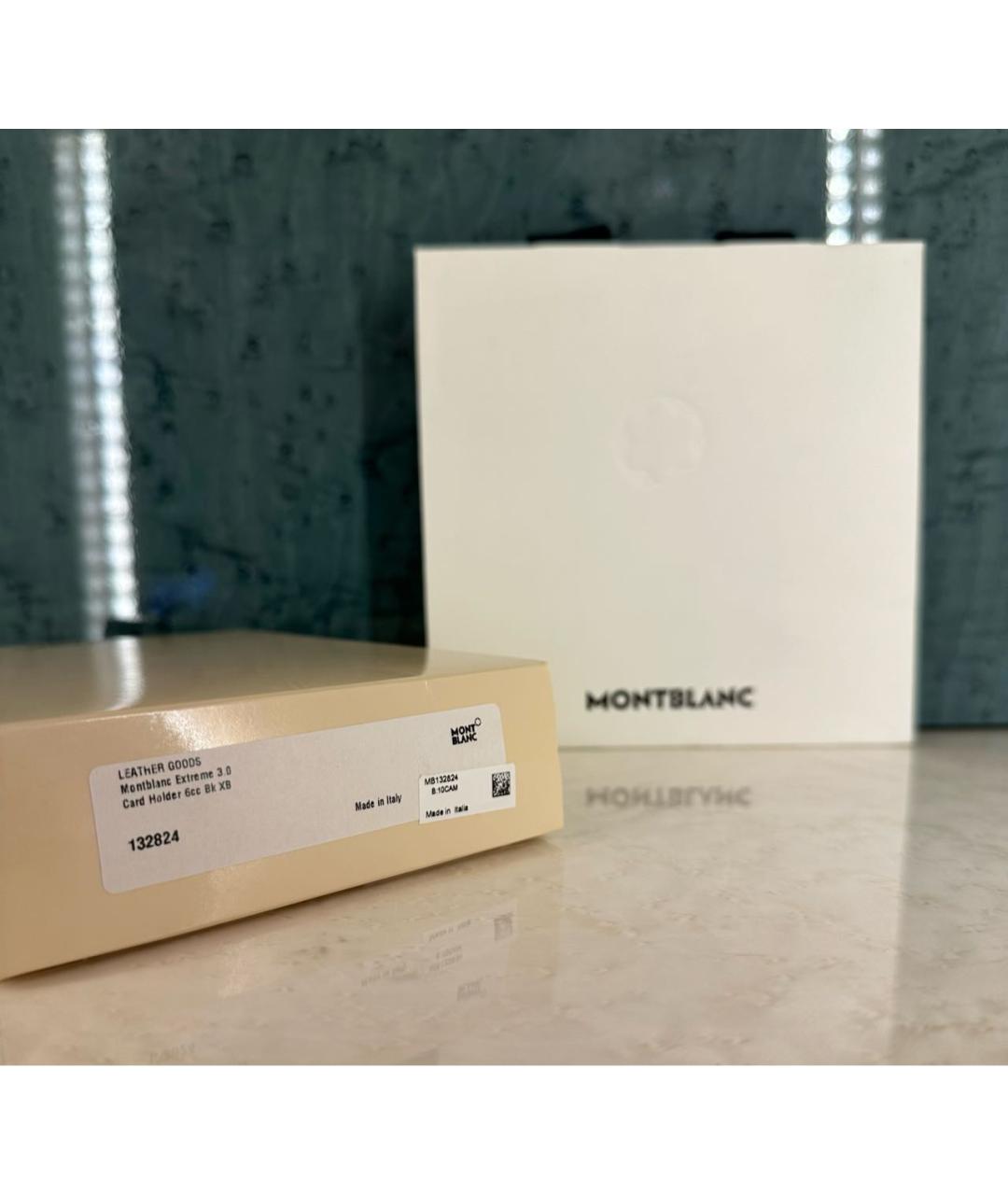 MONTBLANC Черный кожаный кардхолдер, фото 8