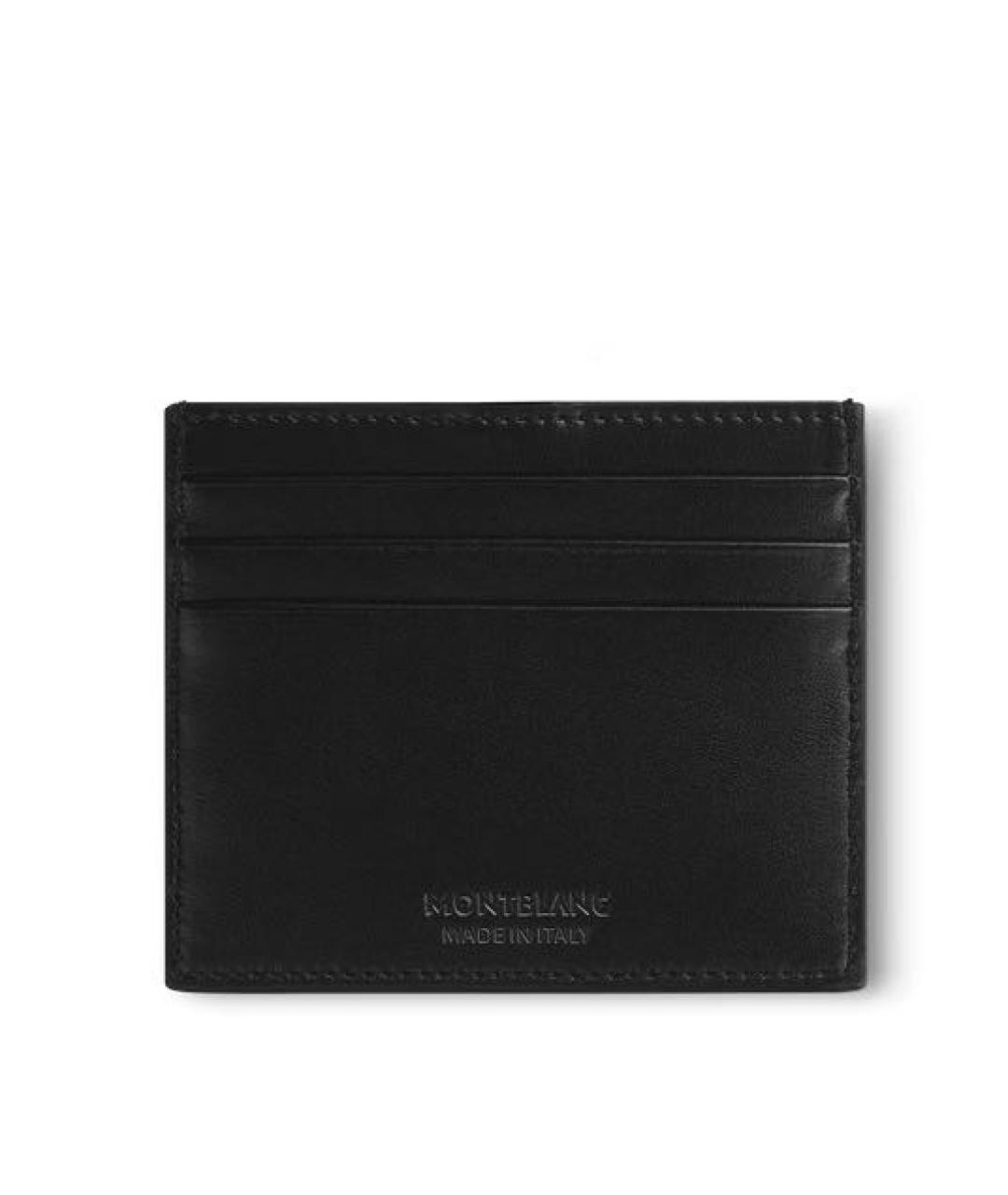 MONTBLANC Черный кожаный кардхолдер, фото 2