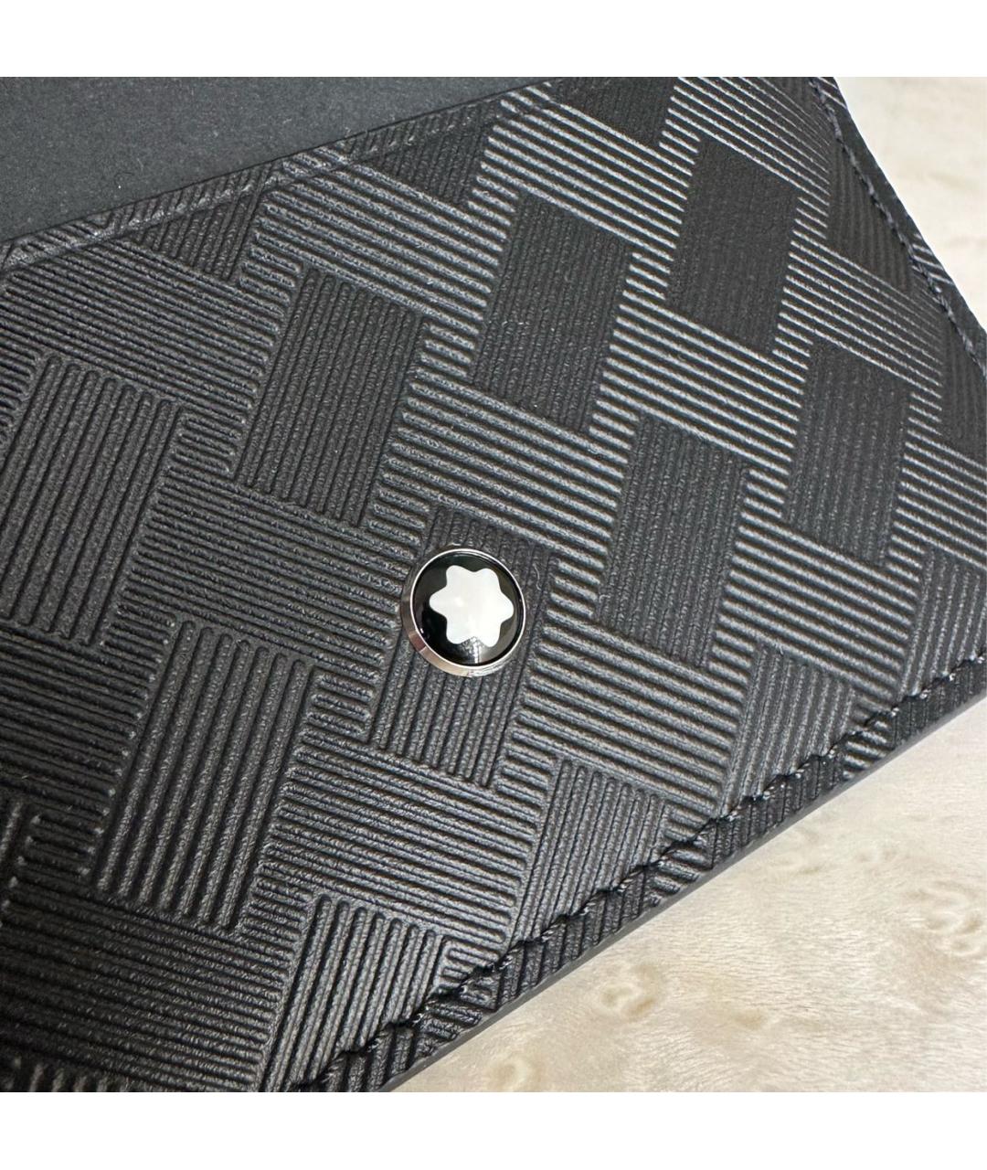 MONTBLANC Черный кожаный кардхолдер, фото 3