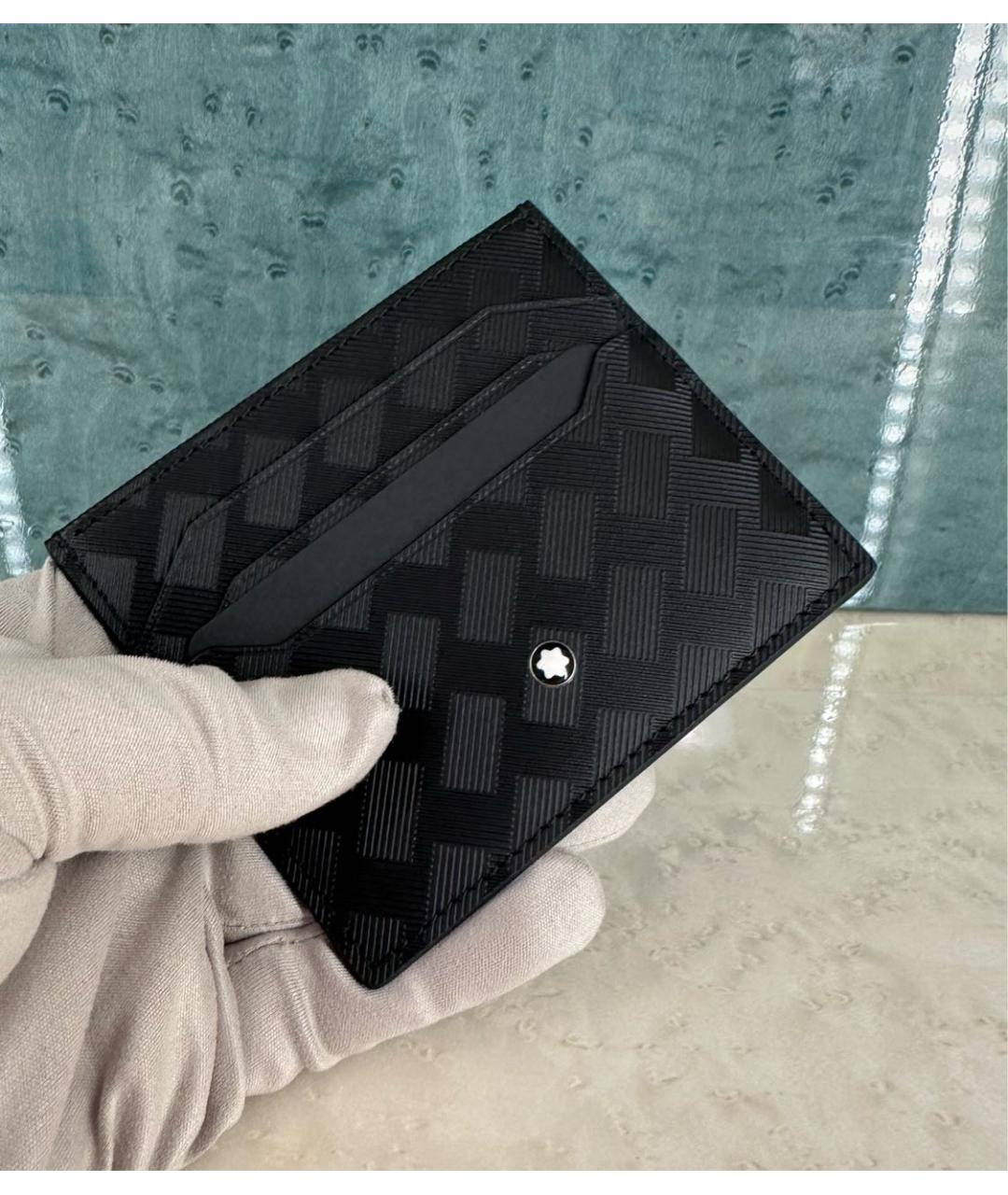 MONTBLANC Черный кожаный кардхолдер, фото 6