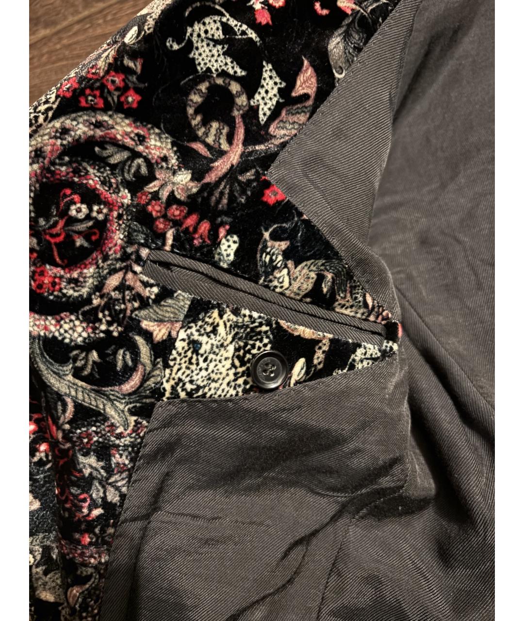 ROBERTO CAVALLI Черный вискозный жакет/пиджак, фото 4