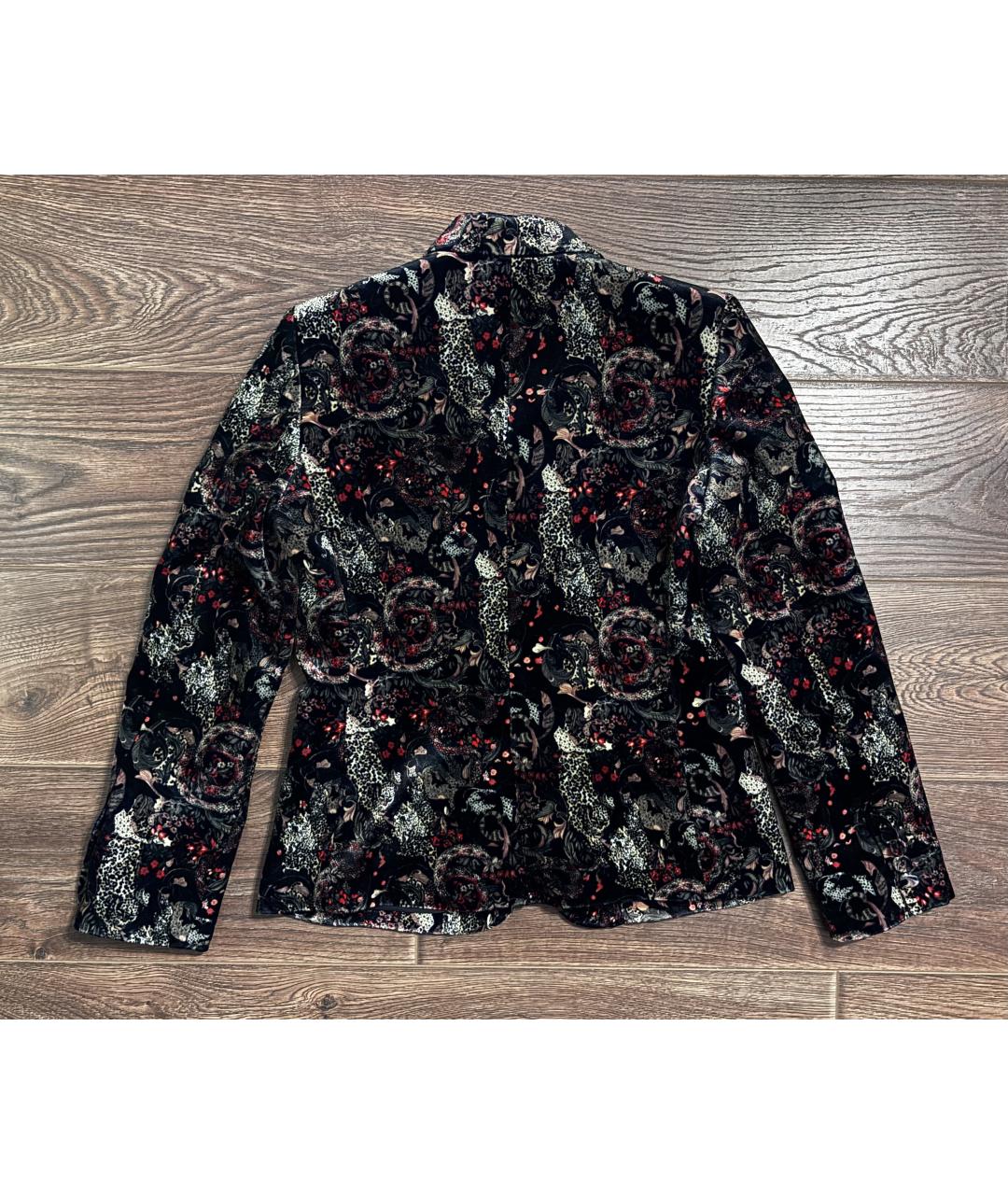 ROBERTO CAVALLI Черный вискозный жакет/пиджак, фото 2