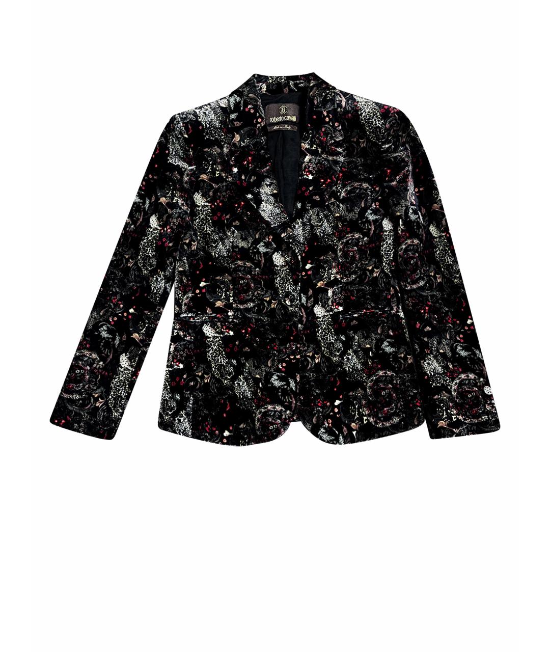 ROBERTO CAVALLI Черный вискозный жакет/пиджак, фото 1